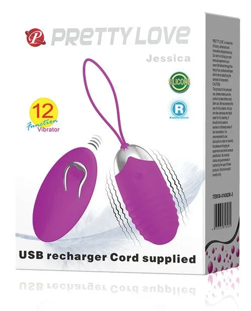 12 Function Remote Egg Vibrator – Pretty Love