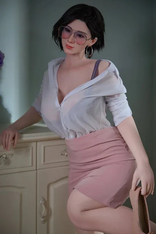 165cm/5ft5 G-cup Silicone Head BBW Big Booty Sex Doll – Hao
