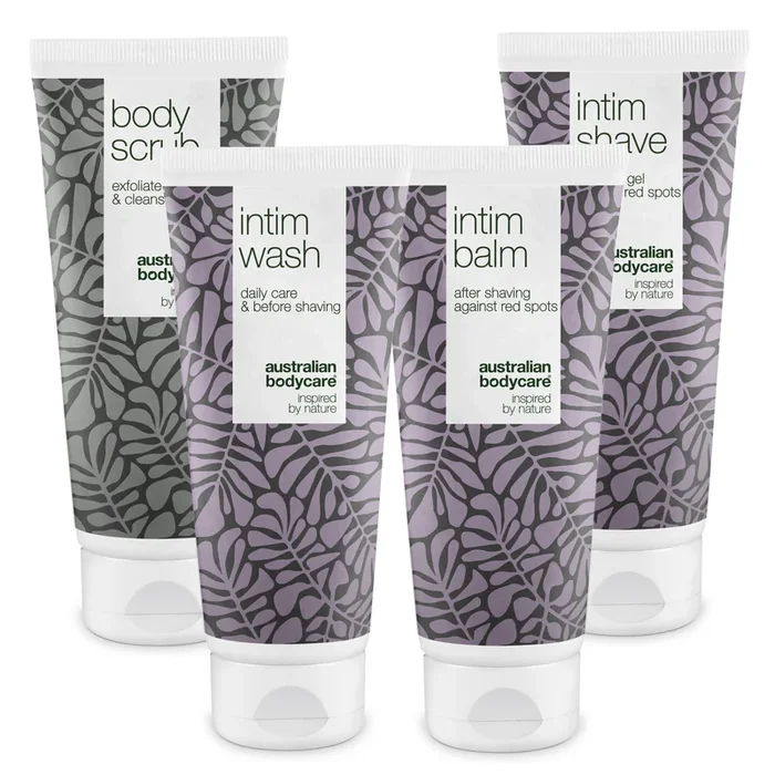 4 db-os csomag intim borotválkozáshoz – piros pattanások és benőtt szőrszálak ellen