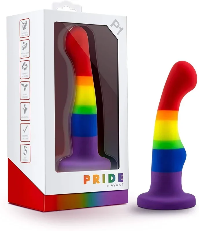 6 Inch Pride P1 Freedom Silicone Dildo With Suction Cup Base