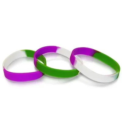 ”Genderqueer” Pride -Silicone Bracelet