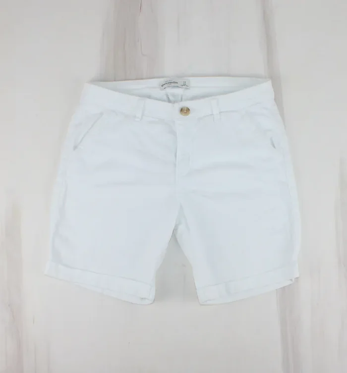 ABERCROMBIE KIDS WHITE DENIM SHORTS 14Y PRE-LOVED