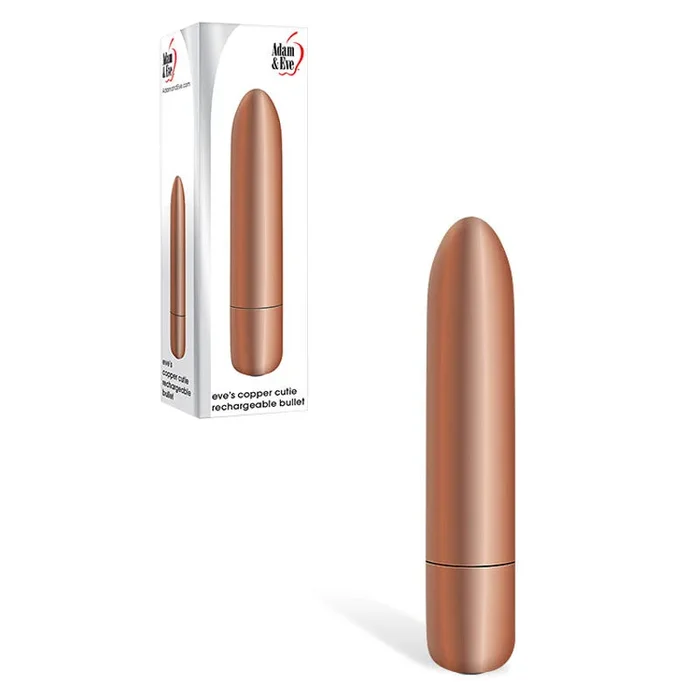Adam & Eve COPPER CUTIE Rechargeable Bullet – Copper 10 cm USB Rechargeable Bullet