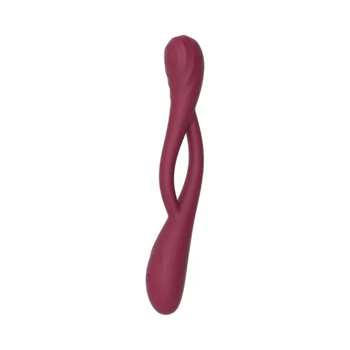 Adam & Eve Infinity Bendable Rechargeable Silicone Customizable Split Shaft G-Spot Vibrator