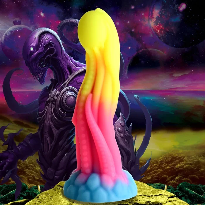 Alien Glow-In-The-Dark Fantasy Dildo