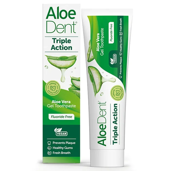 Aloe Dent Triple Action Fluoride Free Toothpaste