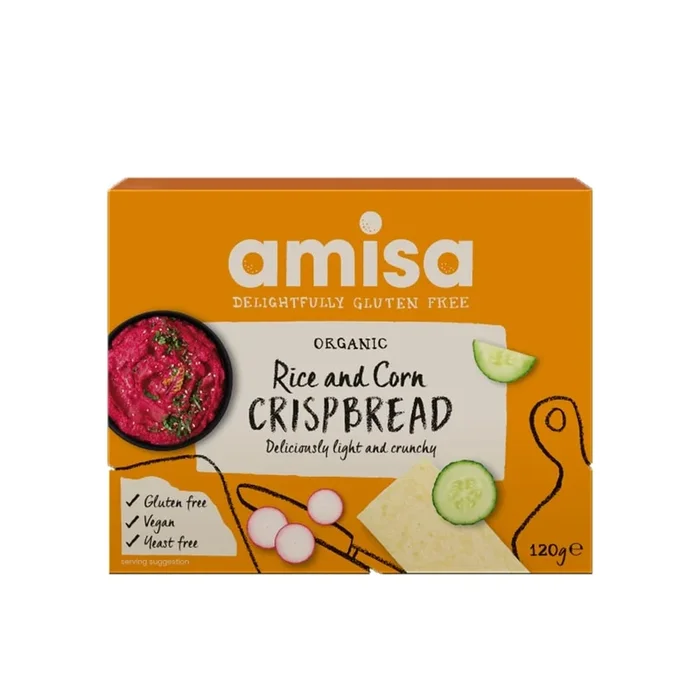 Amisa Organic Gluten Free Rice & Corn Crispbread