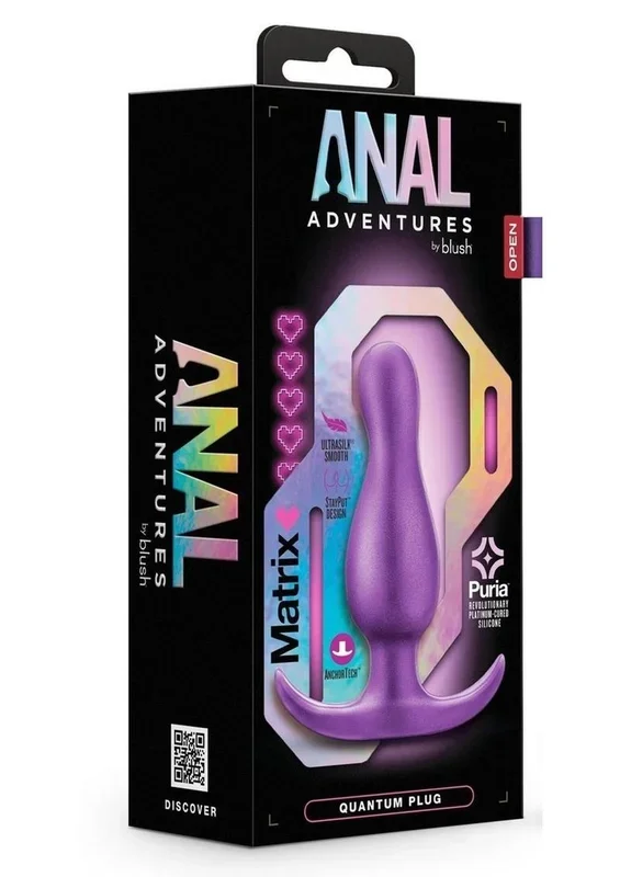 Anal Adventures Matrix Quantum Plug Silicone Anal Plug – Galatic