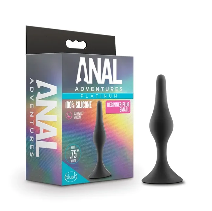Anal Adventures Platinum By Blush® | Beginner Black 3.25-Inch Anal Plug