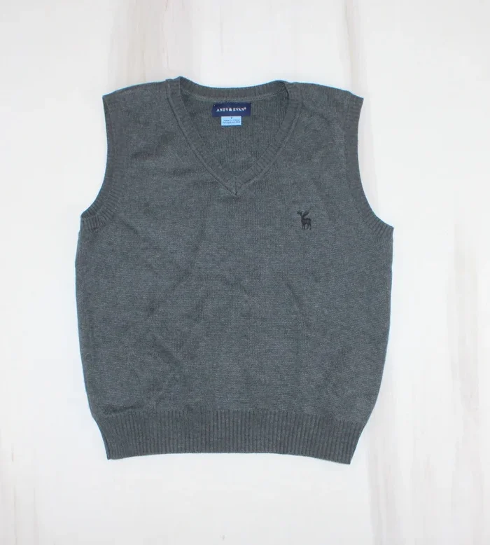 ANDY & EVAN GREY VEST 7Y PRE-LOVED