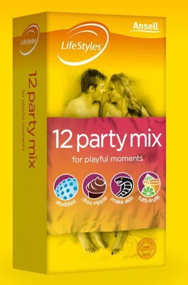 Ansell Lifestyles Party Mix 12pk Condoms