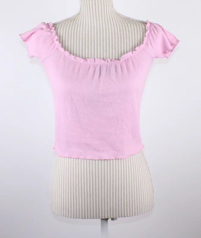 ARDENES PINK CROP LADIES LARGE PRE-LOVED