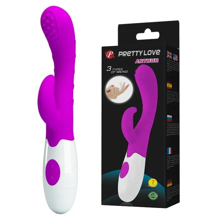ARTHUR – 7 Functions Silicone Vibrator with 3 Types of G-Spot Tickling