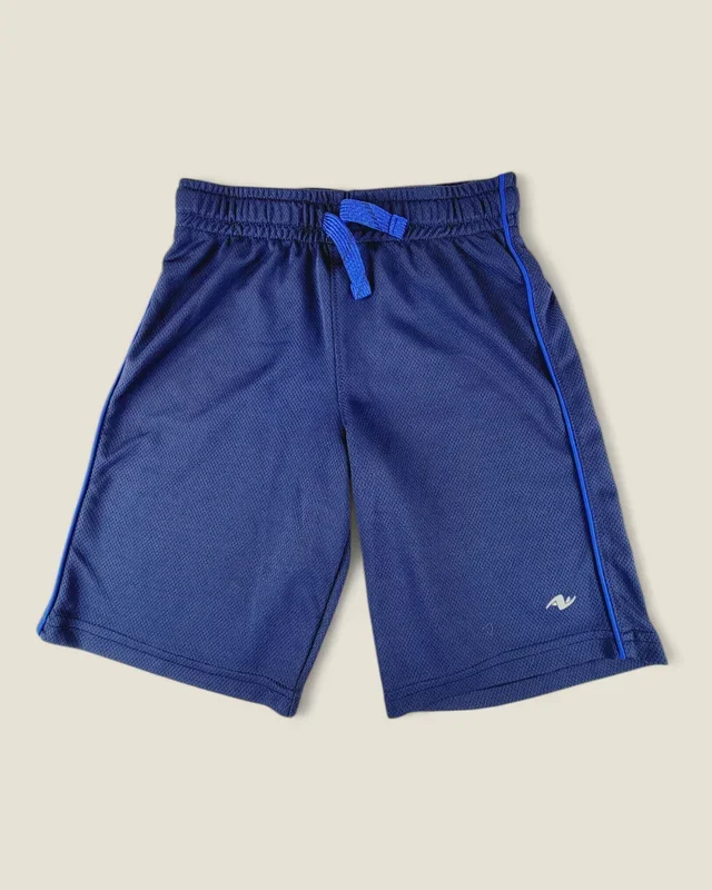 ATHLETIC WORKS NAVY SHORTS BOYS 7-8Y PRE-LOVED