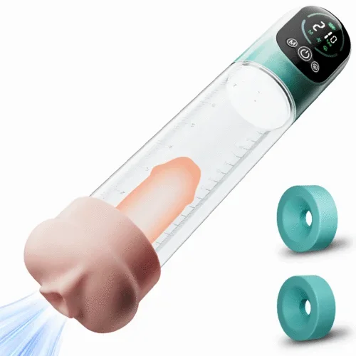 Aurora—Electric Penis Pump with mini Pocket Pussy 2 in 1 Vacuum Pump for ED Treatment with 5 Suction Modes
