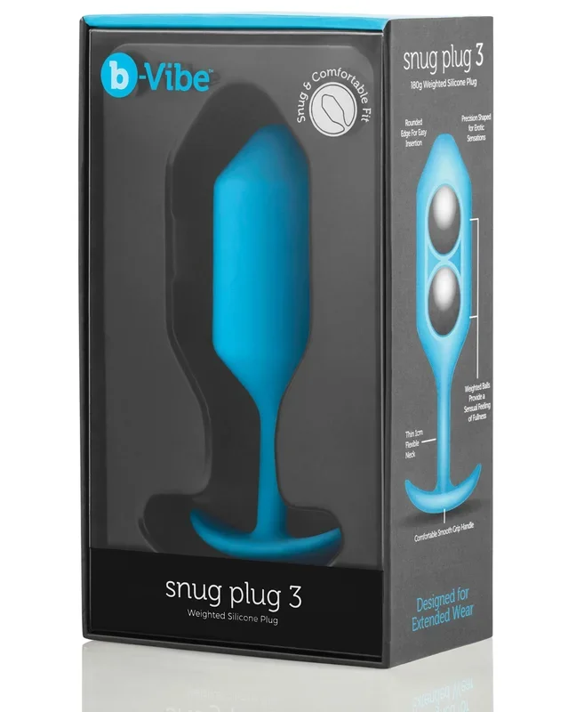 b-Vibe Weighted Snug Plug 3 – 180 g Teal