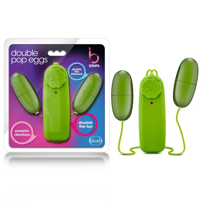 B Yours By Blush® | Double Pop Egg Lime 2-Inch Vibrating Egg