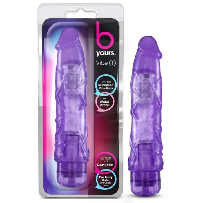B Yours Vibe No 1 Vibrator, 9″/23cm, Purple