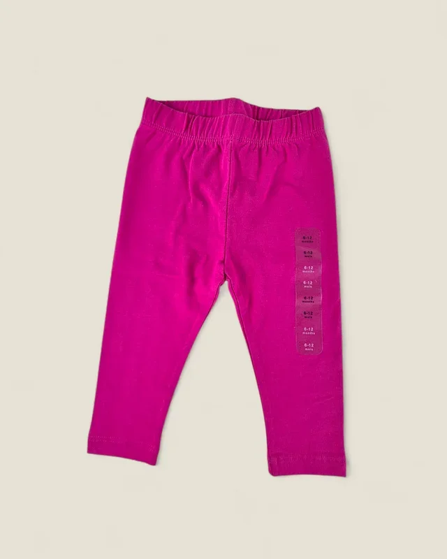 BABY GAP PINK LEGGINGS GIRLS 6-12M PRE-LOVED (WITH TAGS)