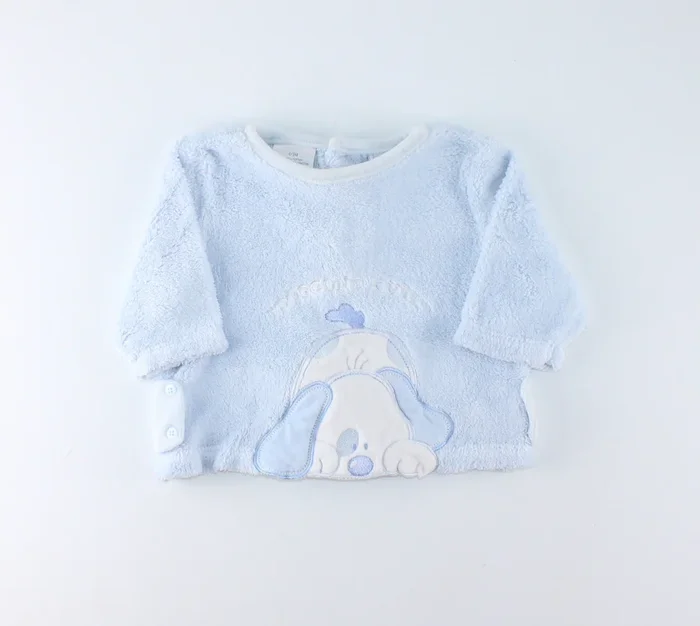 BABY V SOFT BLUE SWEATER 0-3M PRE-LOVED
