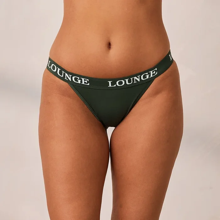 Bamboo Triangle Briefs – Pine Green