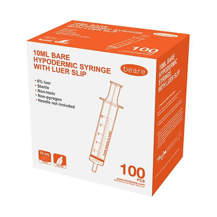 Beare Syringe Luer Slip 10ml 100 Pack