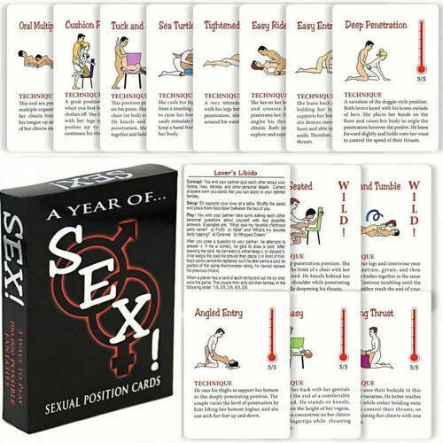 Bestvibe- Sex Game Position Cards Bedroom Battle Cards Date-Night Fun Couple Poker Games Improve Relationship