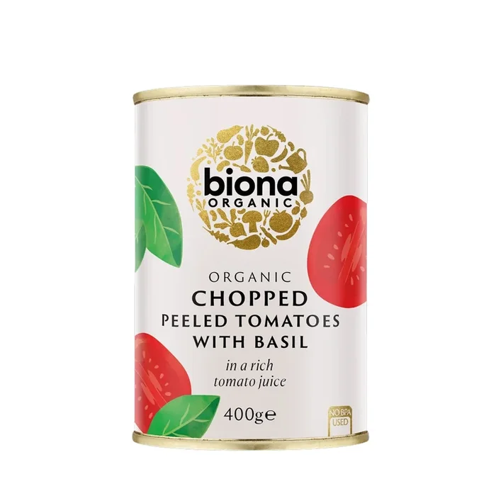 Biona Organic Chopped Tomatoes with Basil