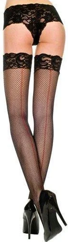Black Fishnet Thigh High – One Size Available