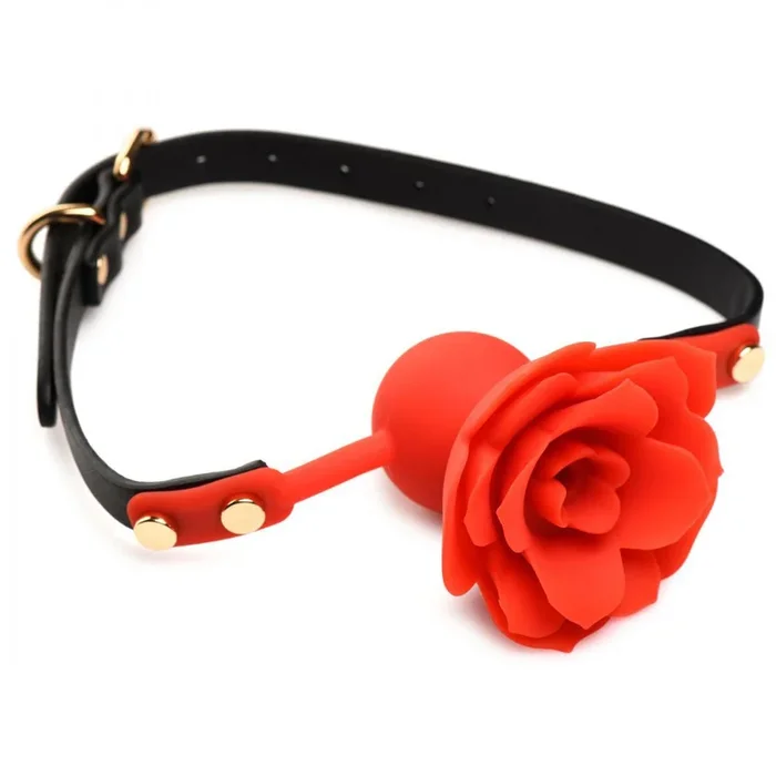 Blossom Gag Silicone Rose Gag – Red