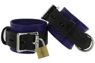 BLUE & BLACK ANKLE CUFFS