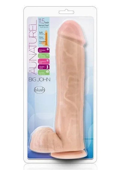 Blush Au Naturel Big John 11.5″ Dildo Vanilla