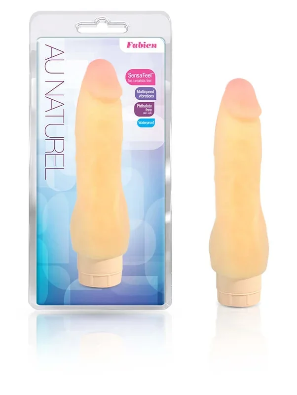 Blush Novelties Au Naturel Fabien 8.5 Inch Realistic Vibrating Dildo – Natural Pleasure
