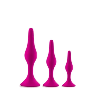 Blush Novelties Luxe Beginner Silicone Anal Plug Set Pink