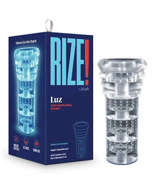Blush Rize Luz Self-Lubricating Stroker – Clear