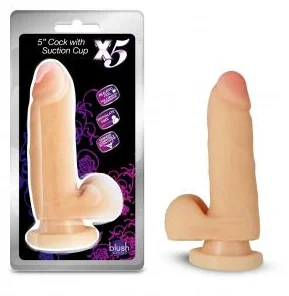 Blush X5 5″ Cock with Suction Cup