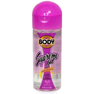Body Action Supreme Gel Water-based Lubricant 2.3 oz