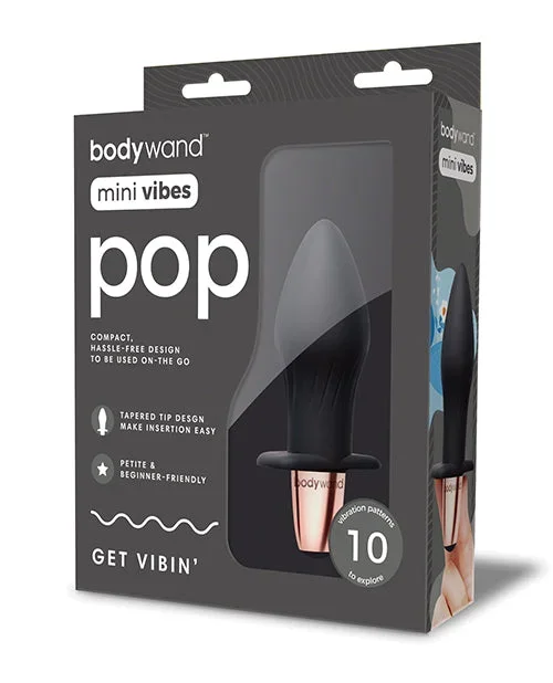 Bodywand Mini Vibes Pop Anal Plug – Black