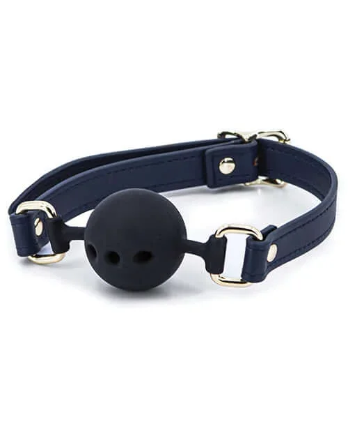 Bondage Couture Ball Gag Blue – Indulge in Luxury Bondage
