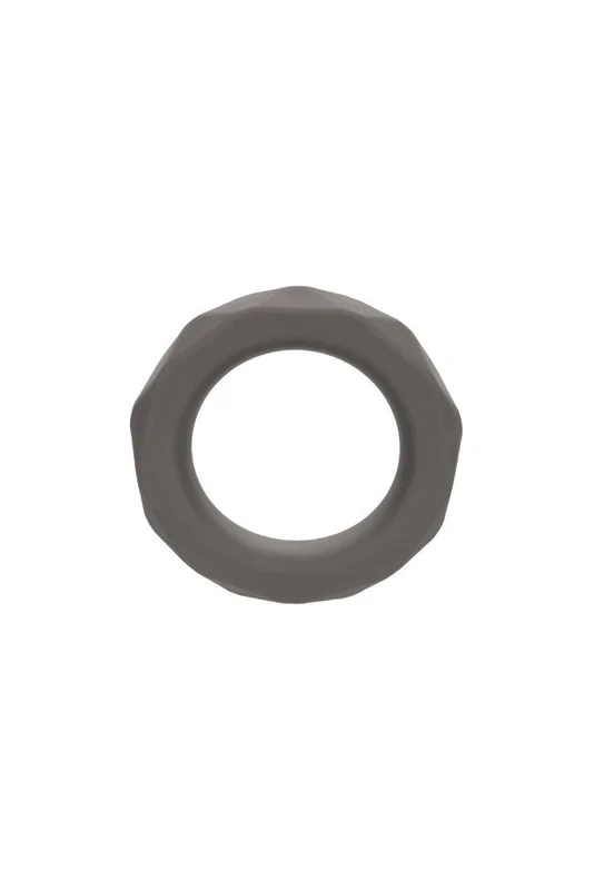 Cal Exotics – Alpha – Liquid Silicone Prolong Prismatic Cock Ring – Grey