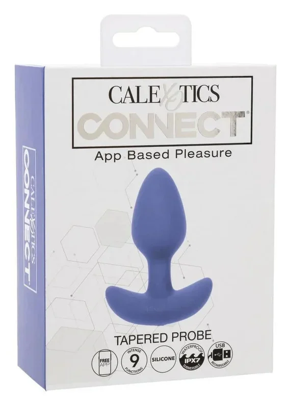 CalExotics Connect Tapered Probe – App-Controlled Silicone Anal Vibrator