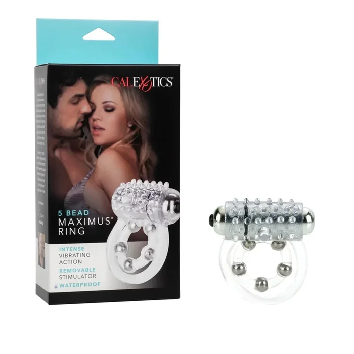 CalExotics Couple’s Enhancers 5 Bead Maximus Ring Vibrating Cock Ring
