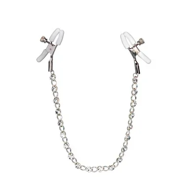 CalExotics Nipple Play Crystal Jeweled Chain with Adjustable Nipple Clamps Jewelry