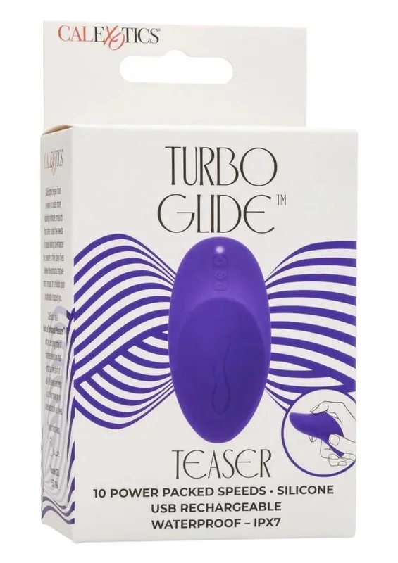 CalExotics Turbo Glide Teaser Rechargeable Silicone Massager