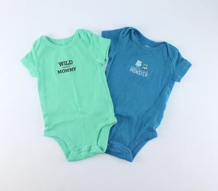 CARTERS 2 PACK ONESIES 3M PRE-LOVED