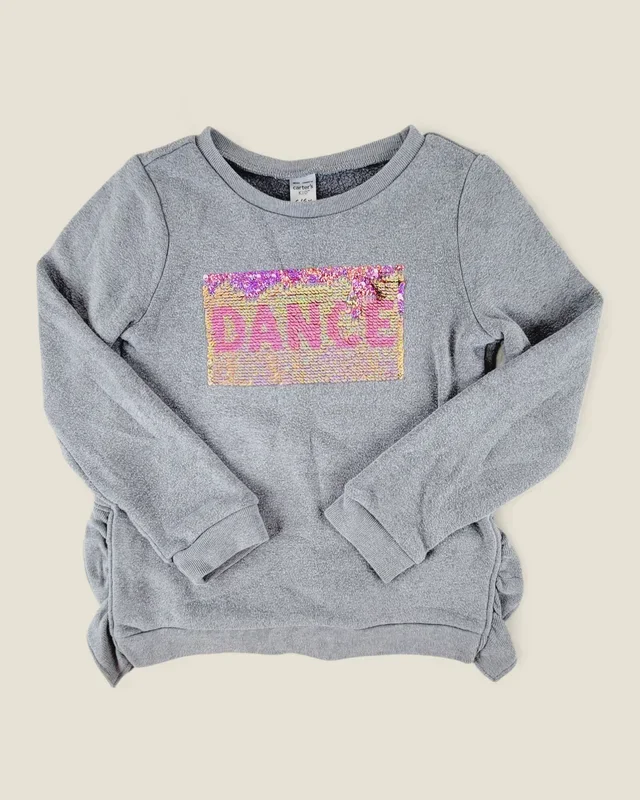 CARTERS SEQUINED DANCE SWEATER GIRLS 6Y PRE-LOVED