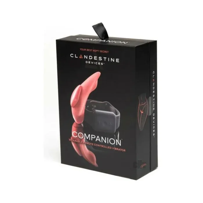 Clandestine Devices Companion Panty Vibe w/Wearable Remote – Coral