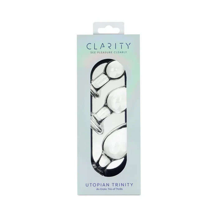 Clarity Utopian Trinity Glass Plug Set