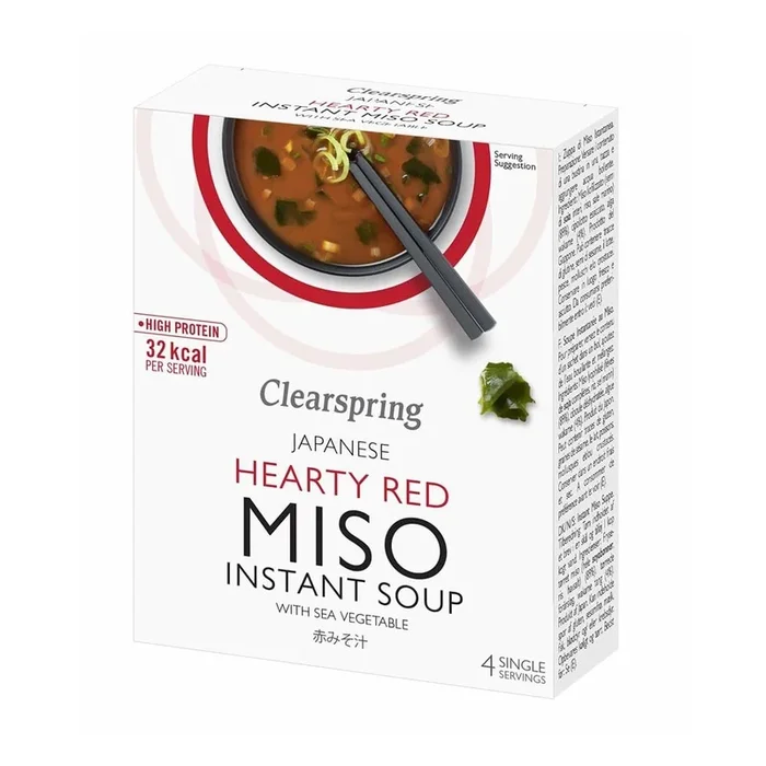 Clearspring Organic Instant Miso Soup – Hearty Red with Sea Vegetable