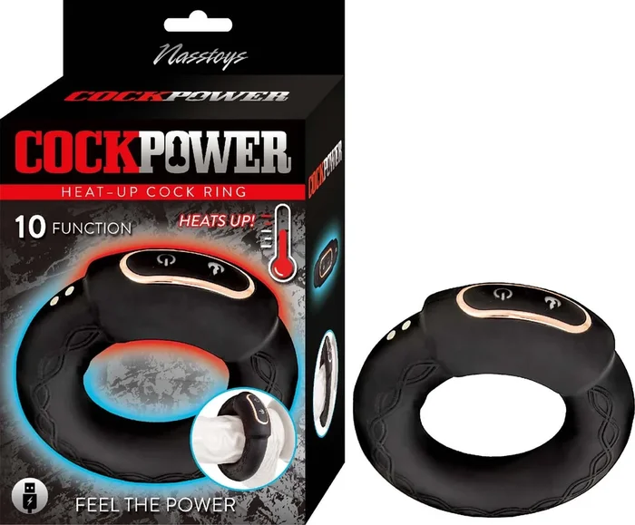 COCKPOWER Heat Up Cock Ring – Black